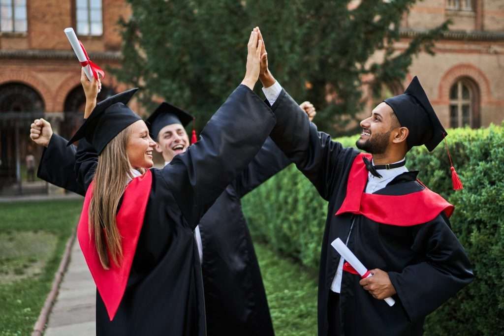 Student starting an international education journey near Tower Bridge