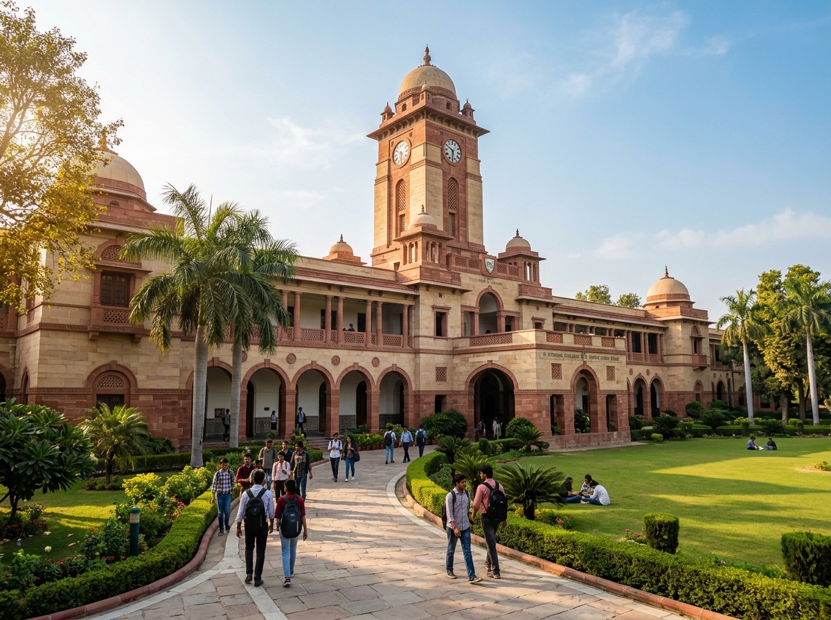 Indian university heritage campus architecture